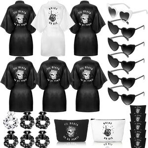 Till Death Do Us Party Robes plus bag and sunglasses for Bachelorette Party